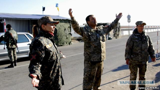 На границе с Крымом состоялся молебен