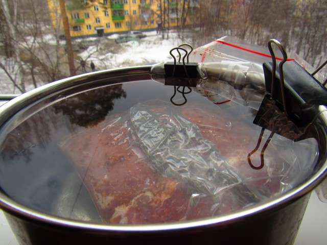 Sous-vide карбонад без оборудования
