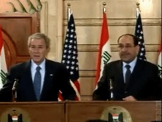 Нападение на Буша (два видео)