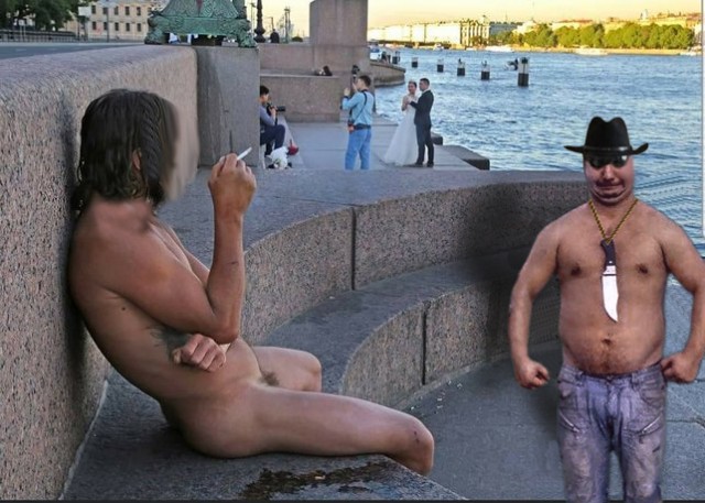 Фотожаба "Грозный пузан"