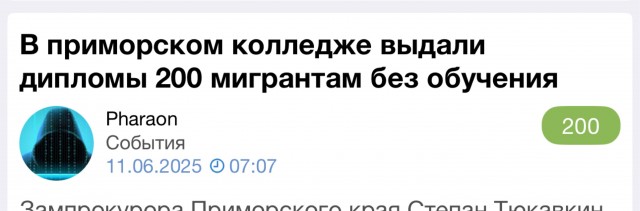 В приморском колледже выдали дипломы 200 мигрантам без обучения