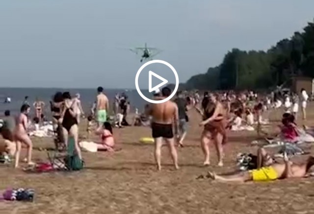 В Санкт-Петербурге задержали пилотов частного самолета, пролетевшего над пляжем Ладожского озера в опасной близости к отдыхающим