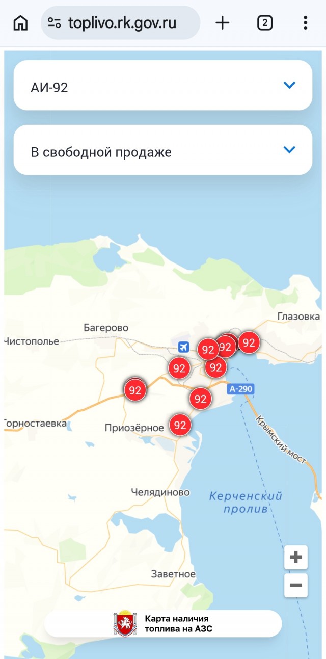 Крым. Бензин.