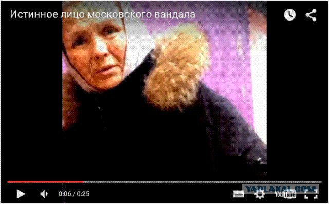 Истинное лицо московского вандала