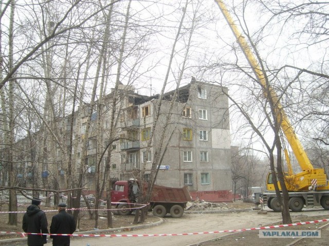 Взрыв газа в Хабаровске