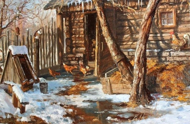 Приход весны в деревню