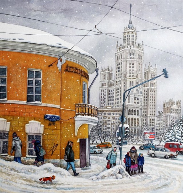 Городские пейзажи Елены Дергилёвой