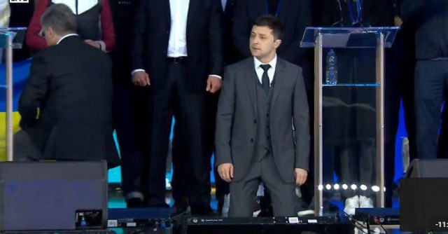 Зеленский и Порошенко: дебаты с переводом на русский язык | LIVE