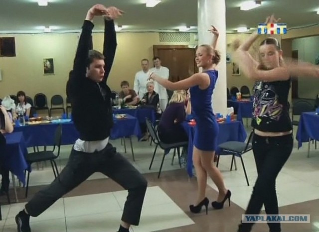 "Заряженный" танцор на свадьбе