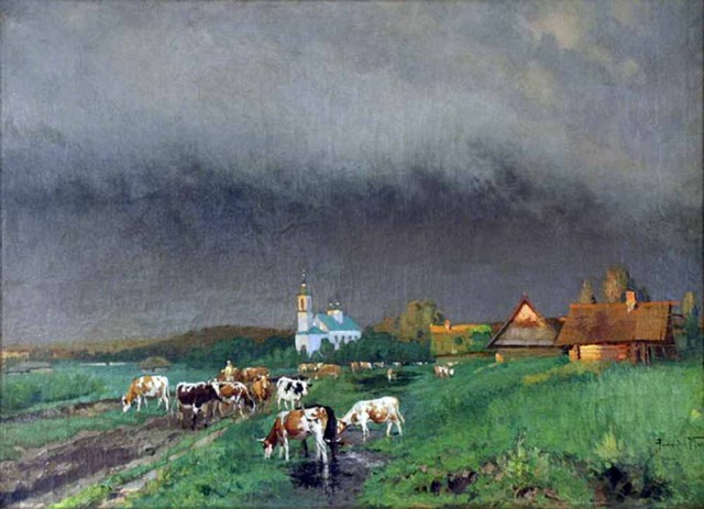 Перед грозой в живописи