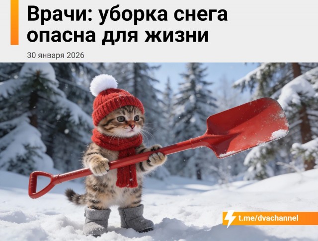 Уборка снега может быть смертельно опасна