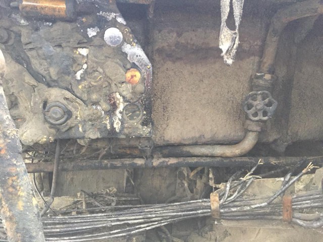 На борту поднятого бронекатера БК-31 найдено большое количество оружия