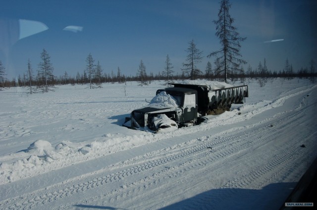 Дороги России:  автозимник.