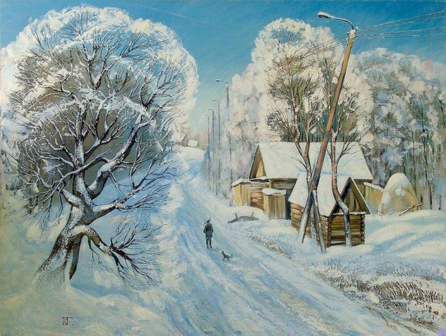 Зима в картинах русских художников