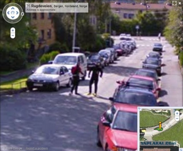 Норвежский прием автомобиля Google Street View
