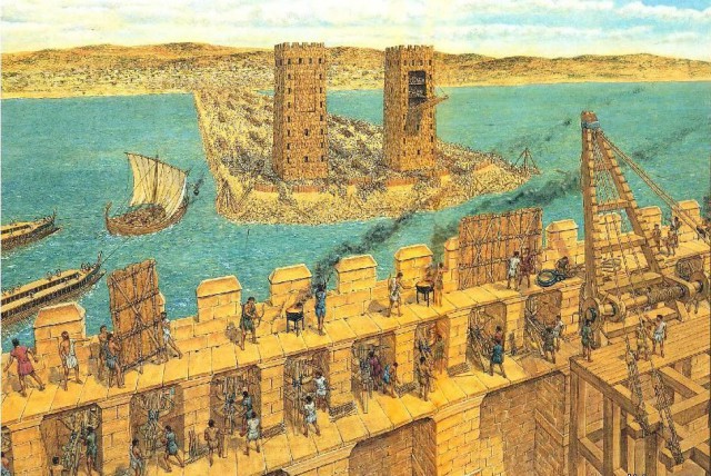 Взятие крепости: осадная башня