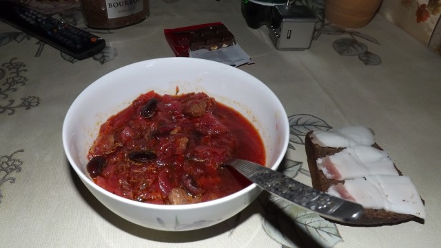 Борщ с фасолью