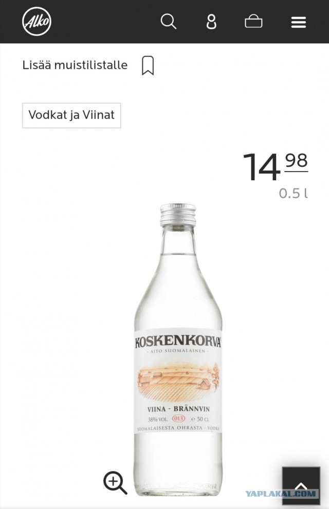 Цены на продукты в Финляндии.