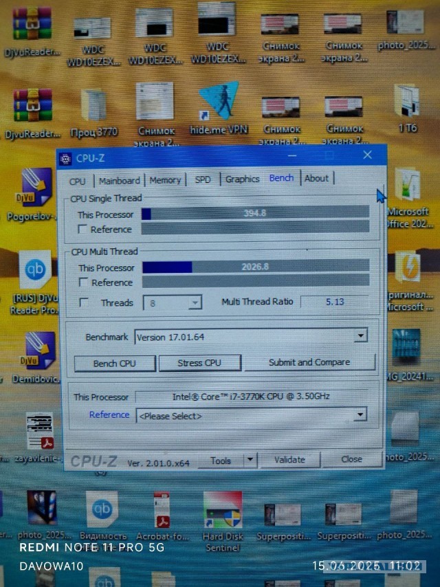 Intel Core i7-3770k 3.5 ГГц soket 1155