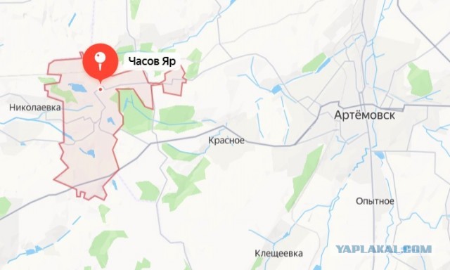 Российские войска освободили Часов Яр