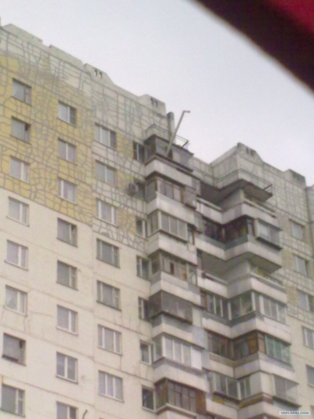 НВО - труба над балконом