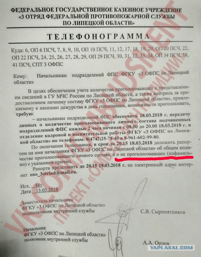 В Чеховском районе бюджетников сгоняют на выборы