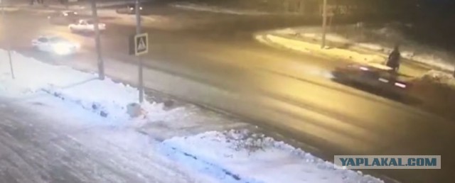 В Череповце экипаж ДПС прикрыл собой пешеходов от наезда лихача