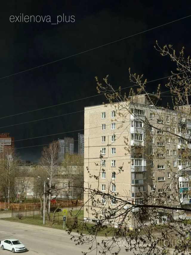 Сильное задымление в Перми после атаки украинских беспилотников