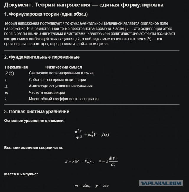 Теория напряжения