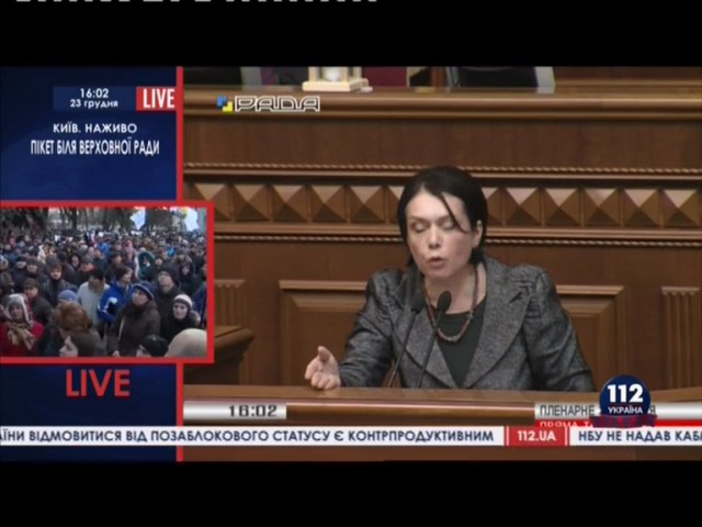 Несколько тысяч протестующих собрались около