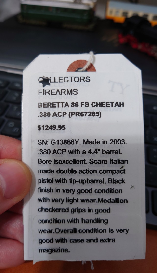 Beretta 86 Cheetah
