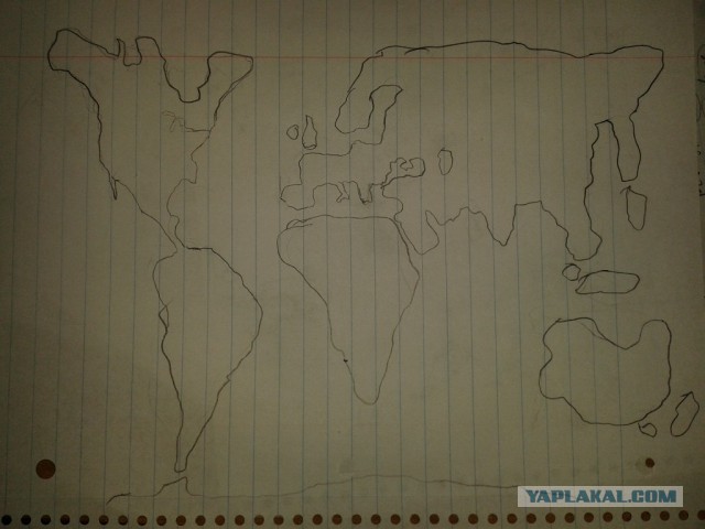 Карта мира по памяти