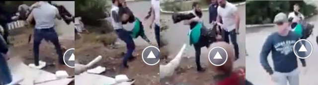 Кавказцы раскидывают бабушек