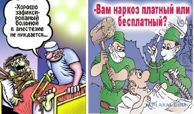 Классификация врачей по специализациям в карикатурах