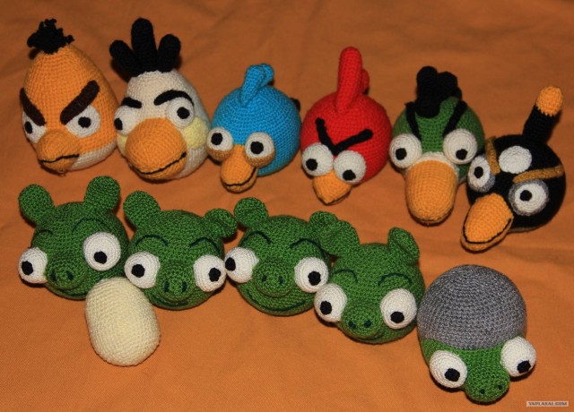 Семейка вязанных Angry Birds