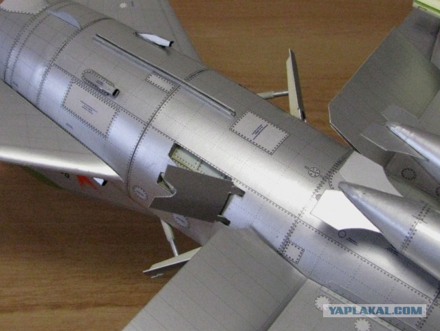 Су - 11. Модель самолета из бумаги