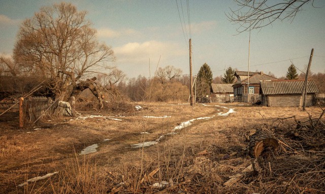 Начало весны в деревне