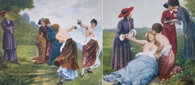 Плохая девочка, или дуэль на голых сиськах