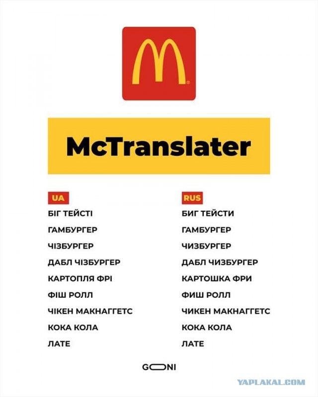 Русскоязычные граждане Украины призвали к бойкоту McDonald's