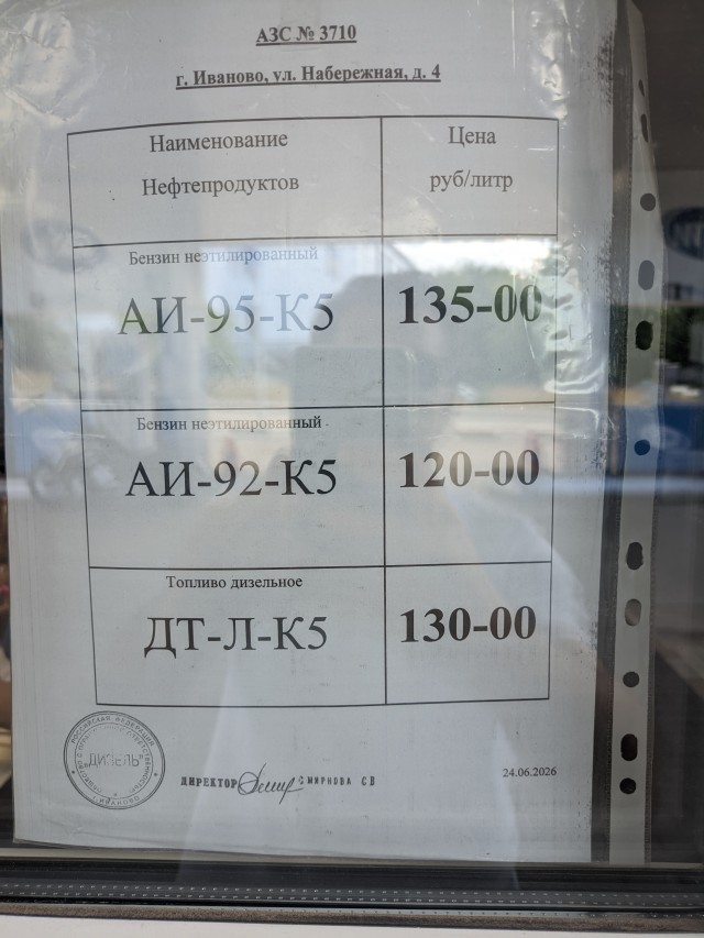 Скачка цен на бензин в России нет