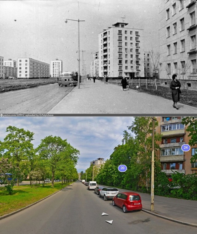 Старые и современные фото Санкт-Петербурга