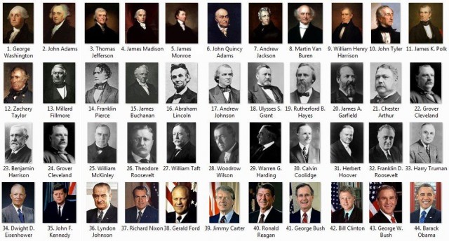 История президентов США в картинках