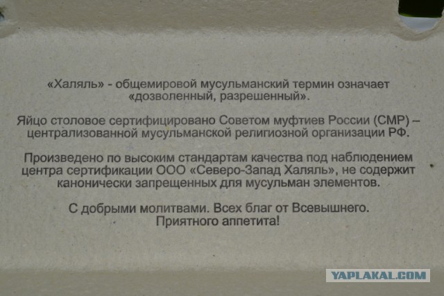 Купил сегодня в "Ленте" яйцо