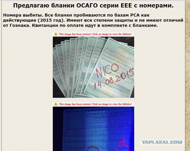 В России обнаружили около 1 млн.  поддельных ОСАГО