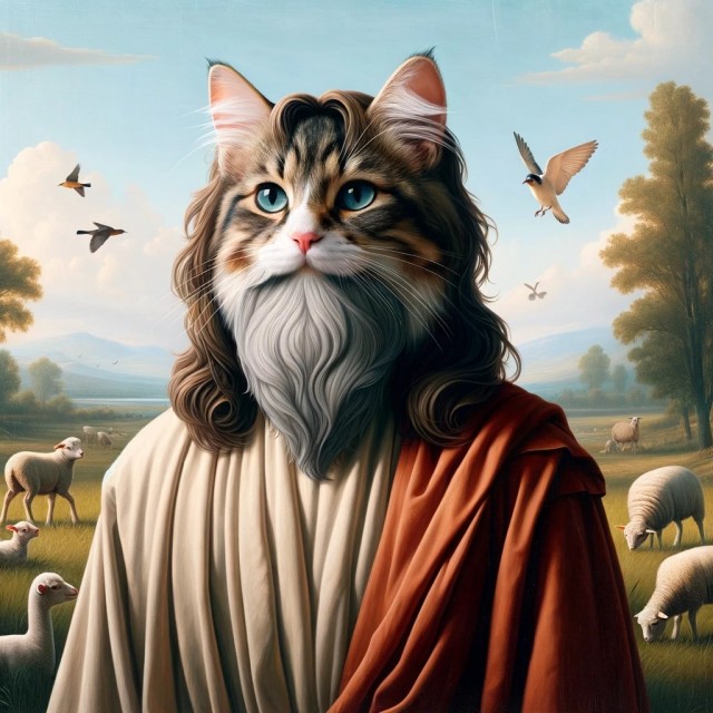 Котовторник глазами ИИ