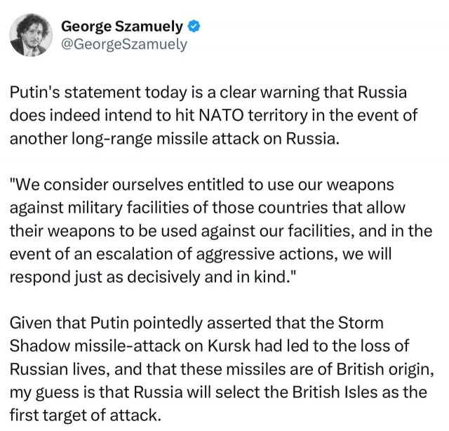 Россия предупредила США о запуске Орешника