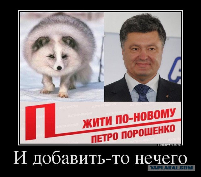 Передайте Порошенко.