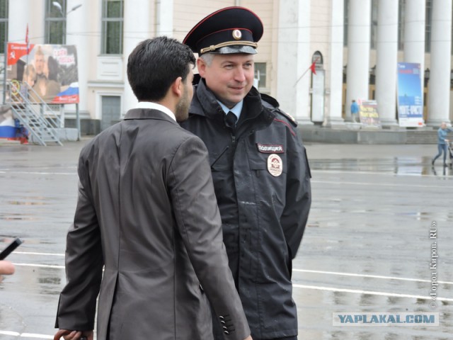 В Кирове на митинг вышли уроженцы Дагестана