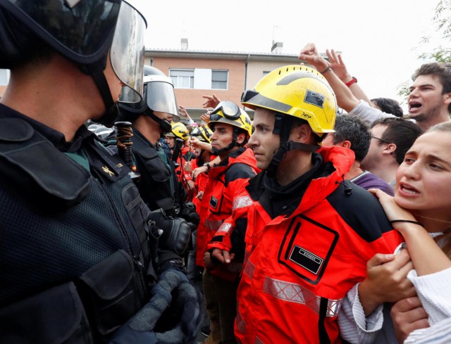Вежливые пожарные в Каталонии
