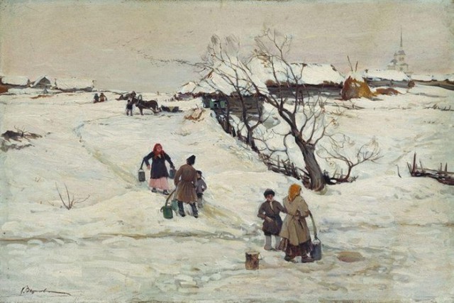 Зима в картинах русских художников
